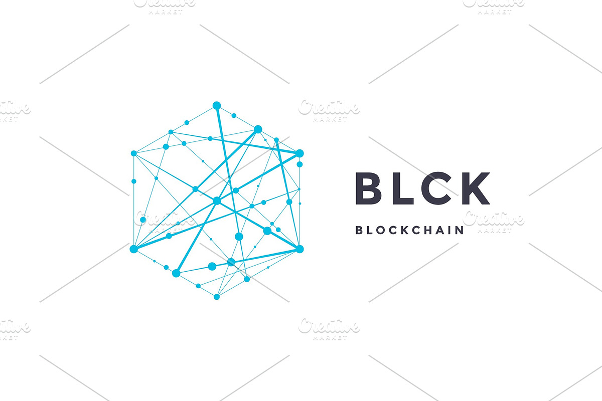 Template label for blockchain technology in Illustrations - product preview 8