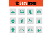 Baby icon set