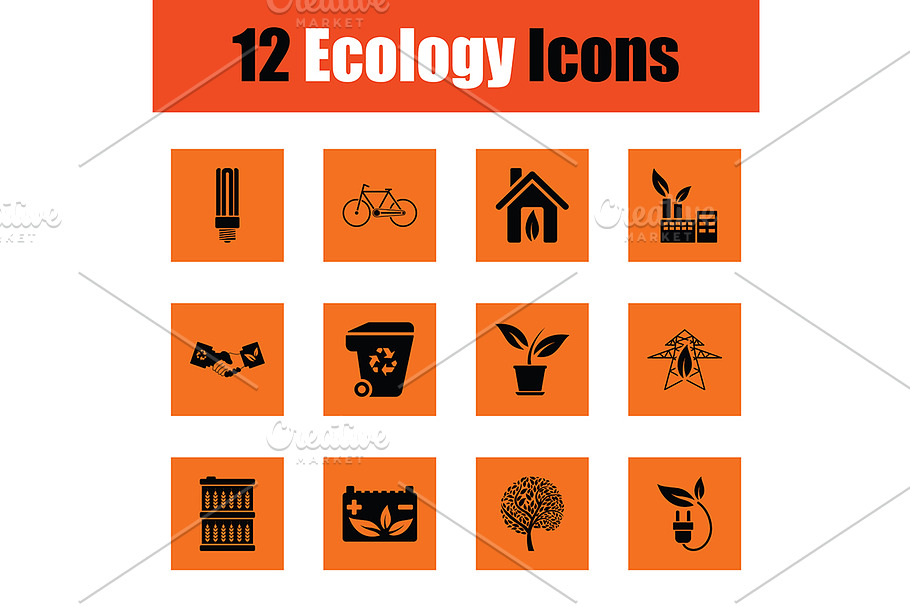 Ecology icon set in Graphics - product preview 8