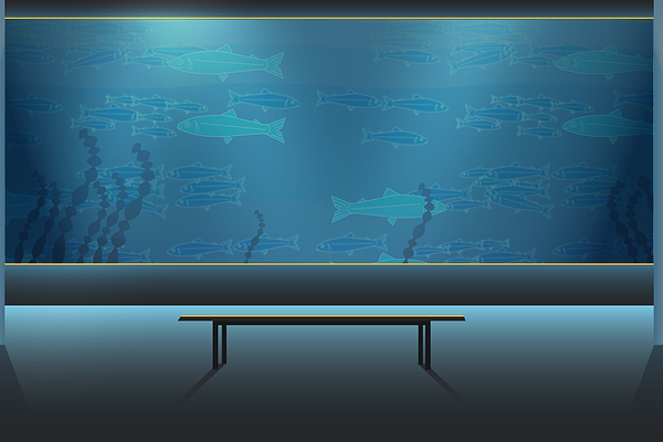 Aquarium with Fish Scene