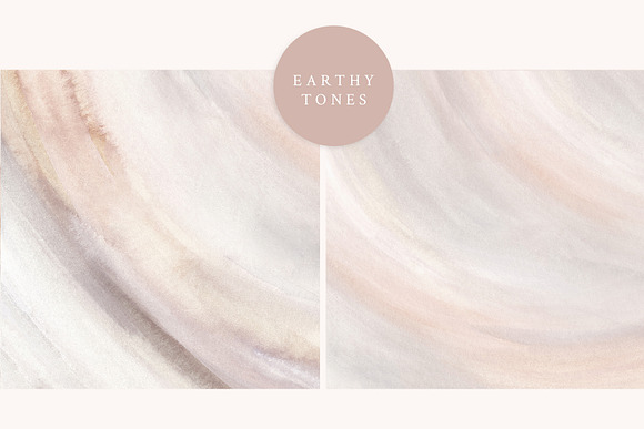 6 Neutral Watercolor Backgrounds in Textures - product preview 4