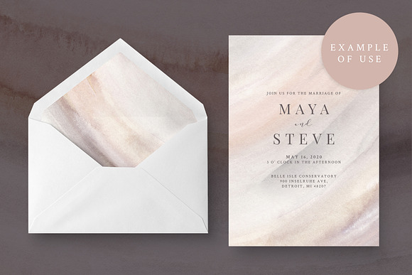 6 Neutral Watercolor Backgrounds in Textures - product preview 5