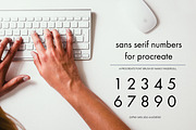 Procreate Sans Serif Type Kit 3
