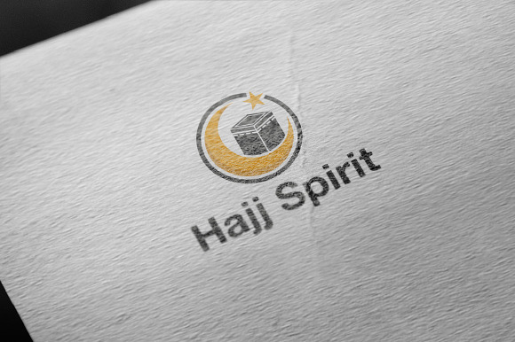 Crescant with Kaba Hajj Spirit Logo in Logo Templates - product preview 1