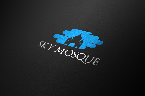 Mosque Dome in Cloud Logo in Logo Templates - product preview 1