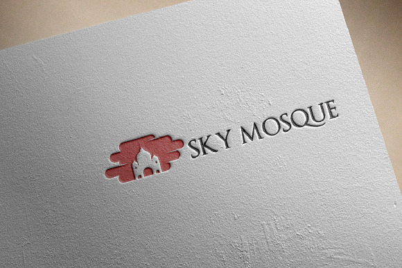 Mosque Dome in Cloud Logo in Logo Templates - product preview 2
