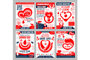 Donate Blood poster for World Donor Day design