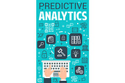 Vector internet predictive analytics poster