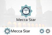Mecca Kaba Star Islamic Logo