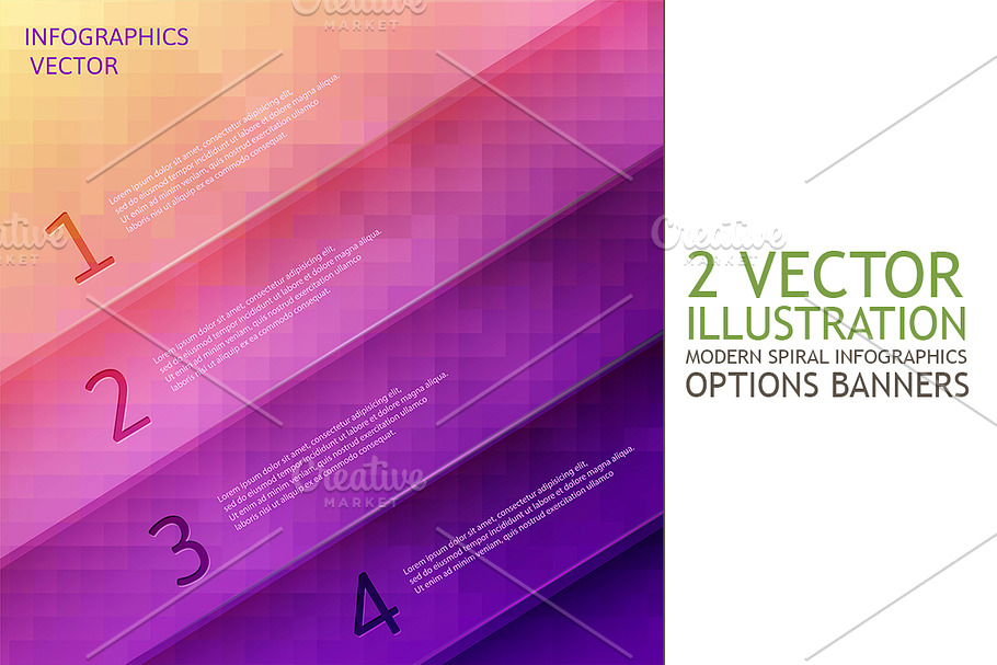 Infographics options banner in Illustrations - product preview 8