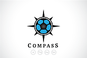 Football Compass Logo Template