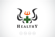 Healthy King Logo Template