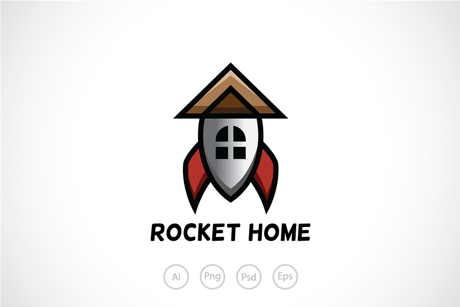 Rocket House Logo Template in Logo Templates - product preview 8