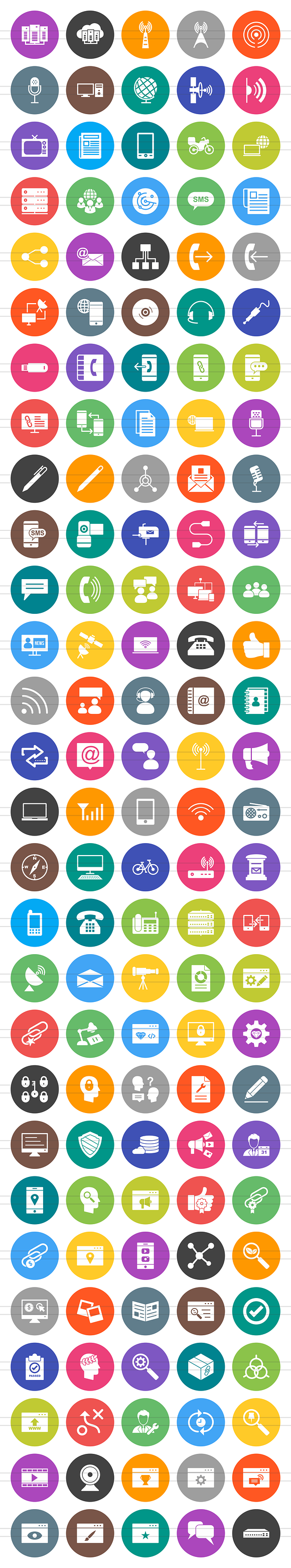 140 IT & Communication Filled Icons in Icons - product preview 1