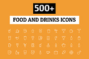 500+ Food and Drinks Icons