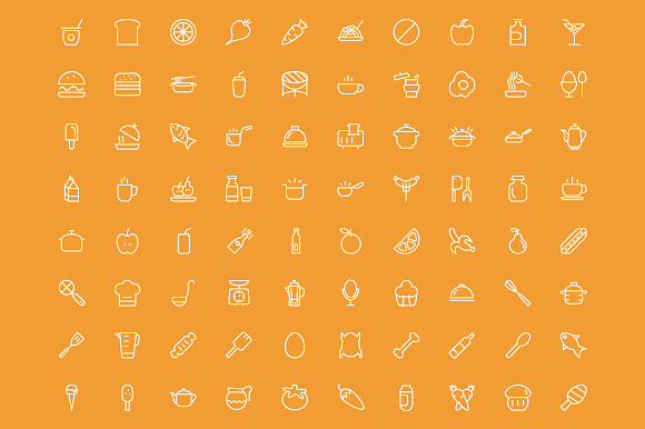 500+ Food and Drinks Icons in Food Icons - product preview 3