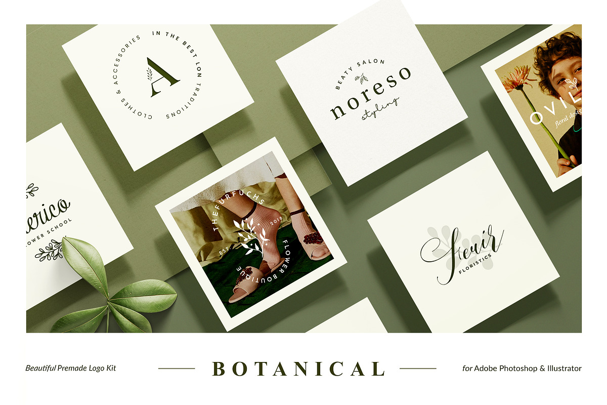 Botanical Logo Kit in Logo Templates - product preview 8