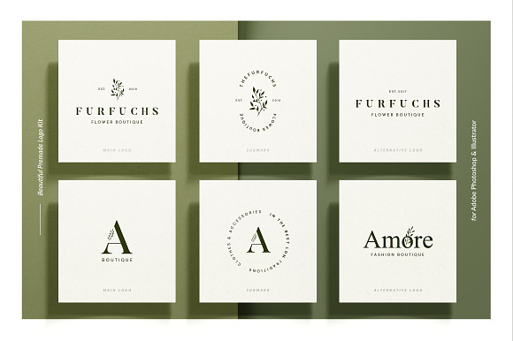 Botanical Logo Kit in Logo Templates - product preview 2