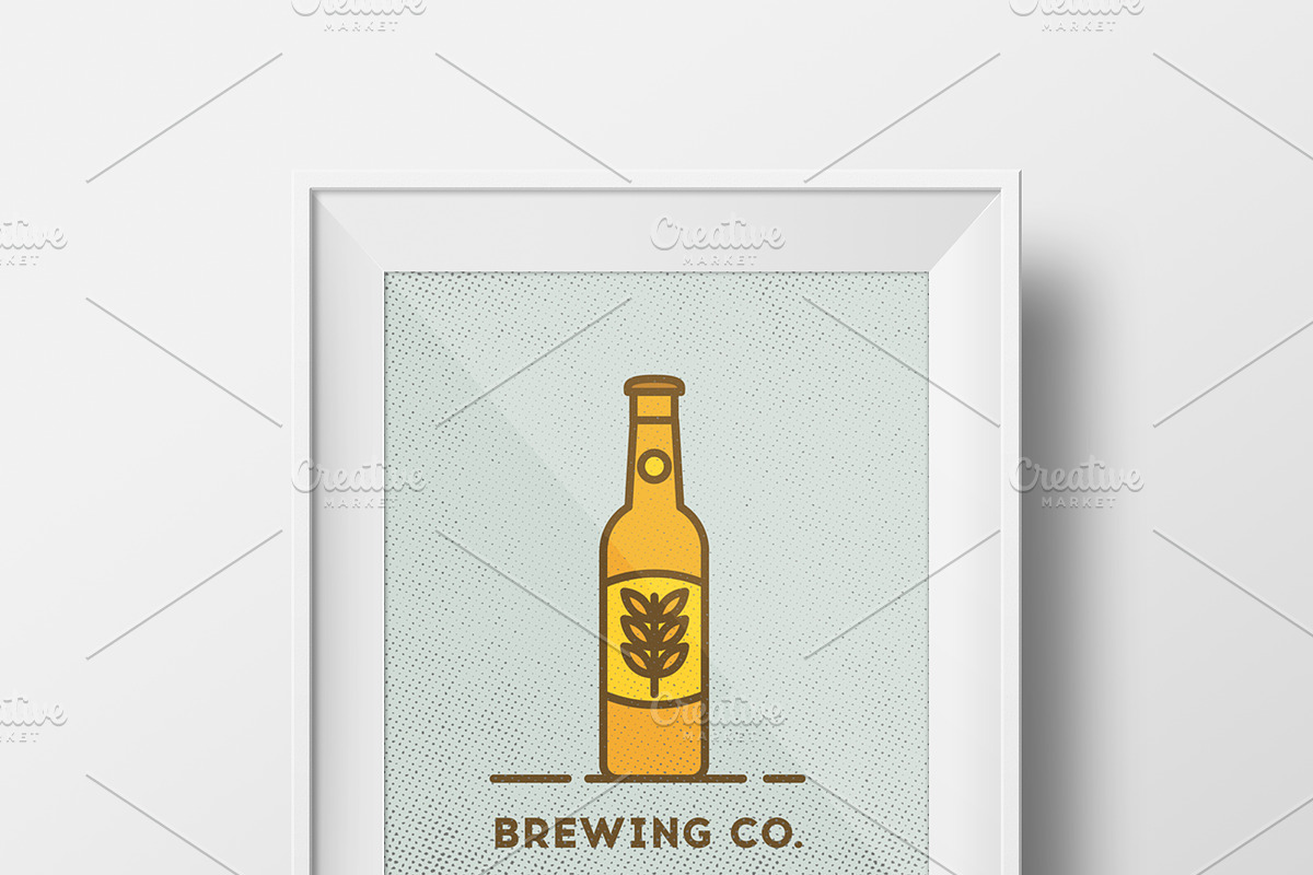 Vector brewing co. logo in Graphics - product preview 8