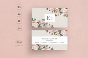 Roses business card template