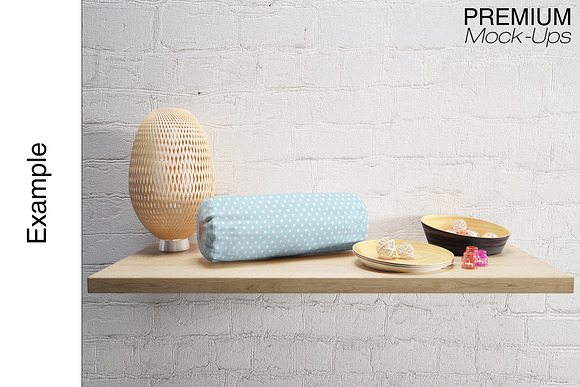 Pillows on Shelf Set in Product Mockups - product preview 9