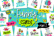 36 Funny Lettering Cards Collection!