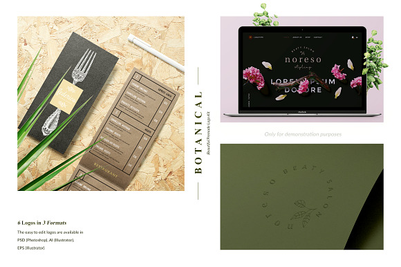 Botanical Logo Kit in Logo Templates - product preview 4