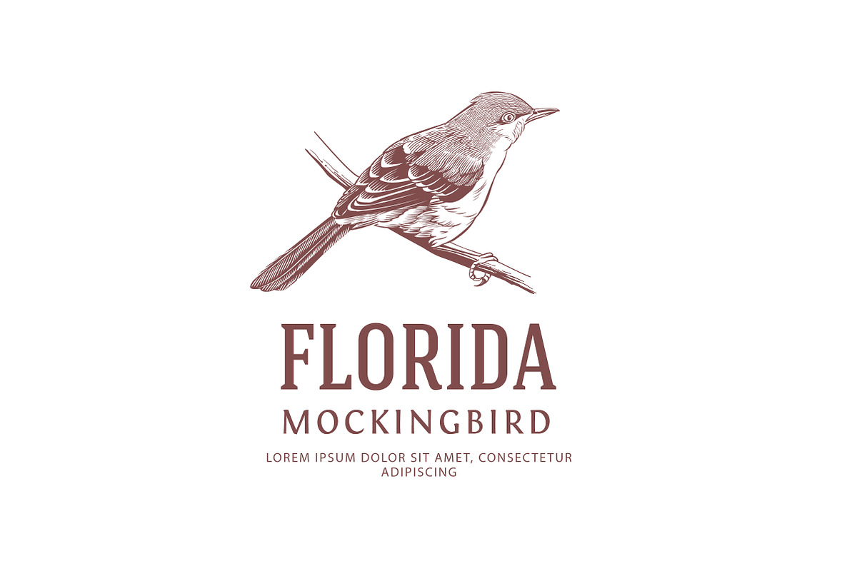 Vintage Bird Logo in Logo Templates - product preview 8