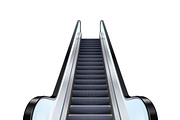 Realistic escalator illustration