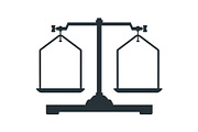 Laboratory scales icons