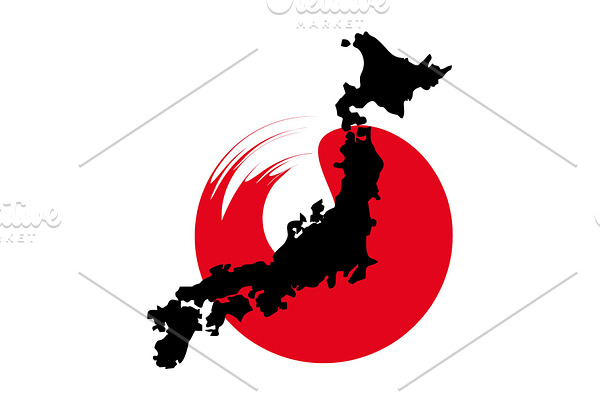 japan map concept
