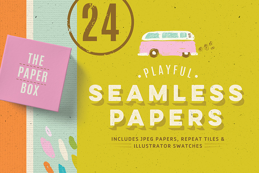 Seamless paper texture pack in Textures - product preview 8