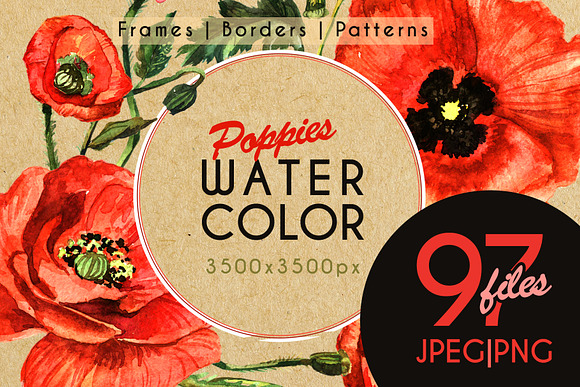 Watercolor Spring Bundle 10 products in Illustrations - product preview 7
