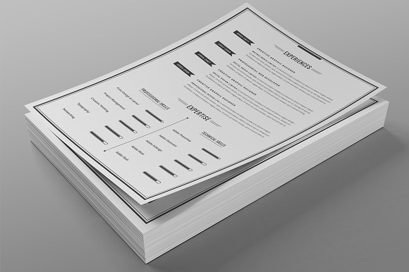 8 Pages Extended Resume CV MS Word in Letter Templates - product preview 2