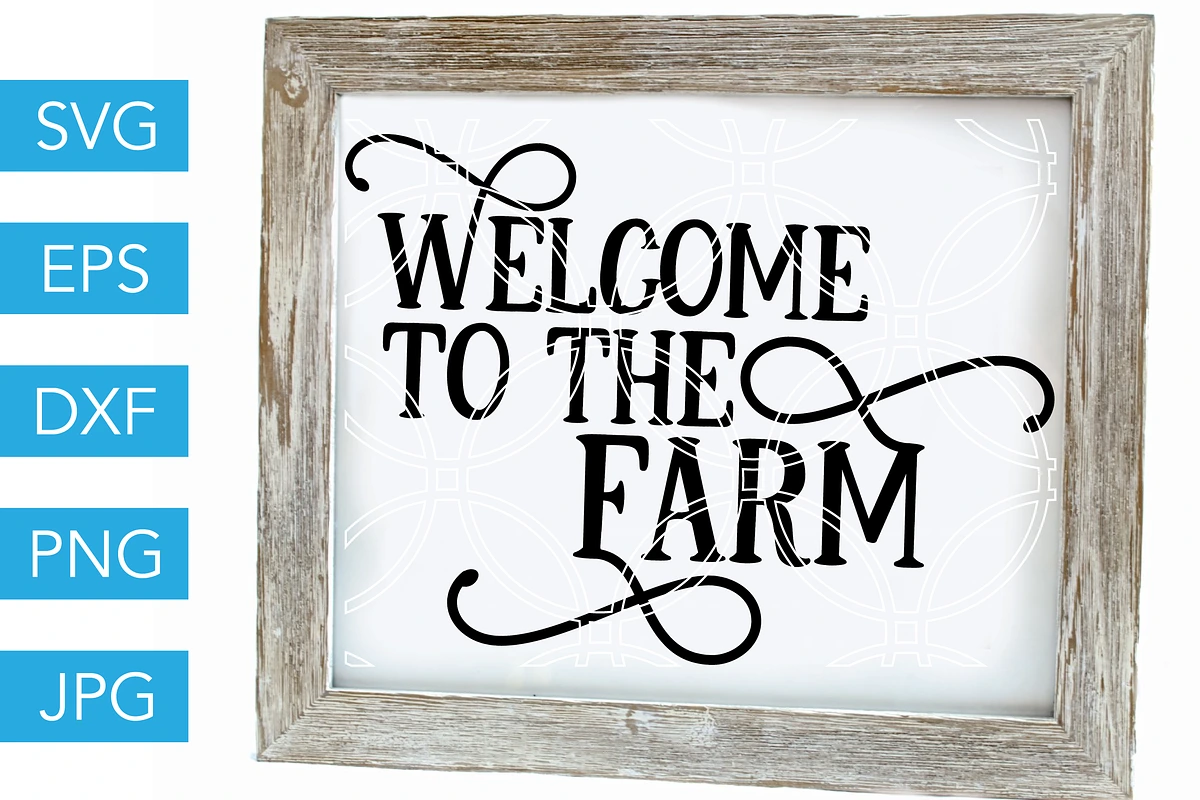 Welcome to the Farm SVG Cut File in Illustrations - product preview 8