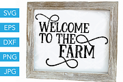 Welcome to the Farm SVG Cut File