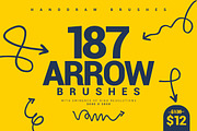 187 Pointing Arrow Brushes