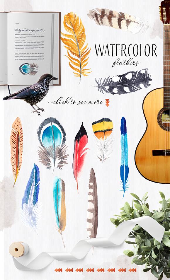 Bohemian soul - boho design set in Objects - product preview 3