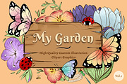 My Garden Illustration Clipart Vol.1