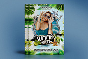 Summer Party PSD template