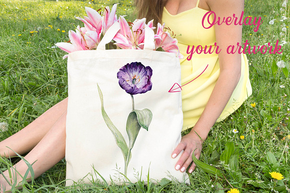 Tote Bag mockup - Yellow Dress in Product Mockups - product preview 1