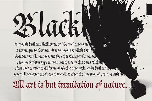 Cal Fraktur Modern font in Blackletter Fonts - product preview 2