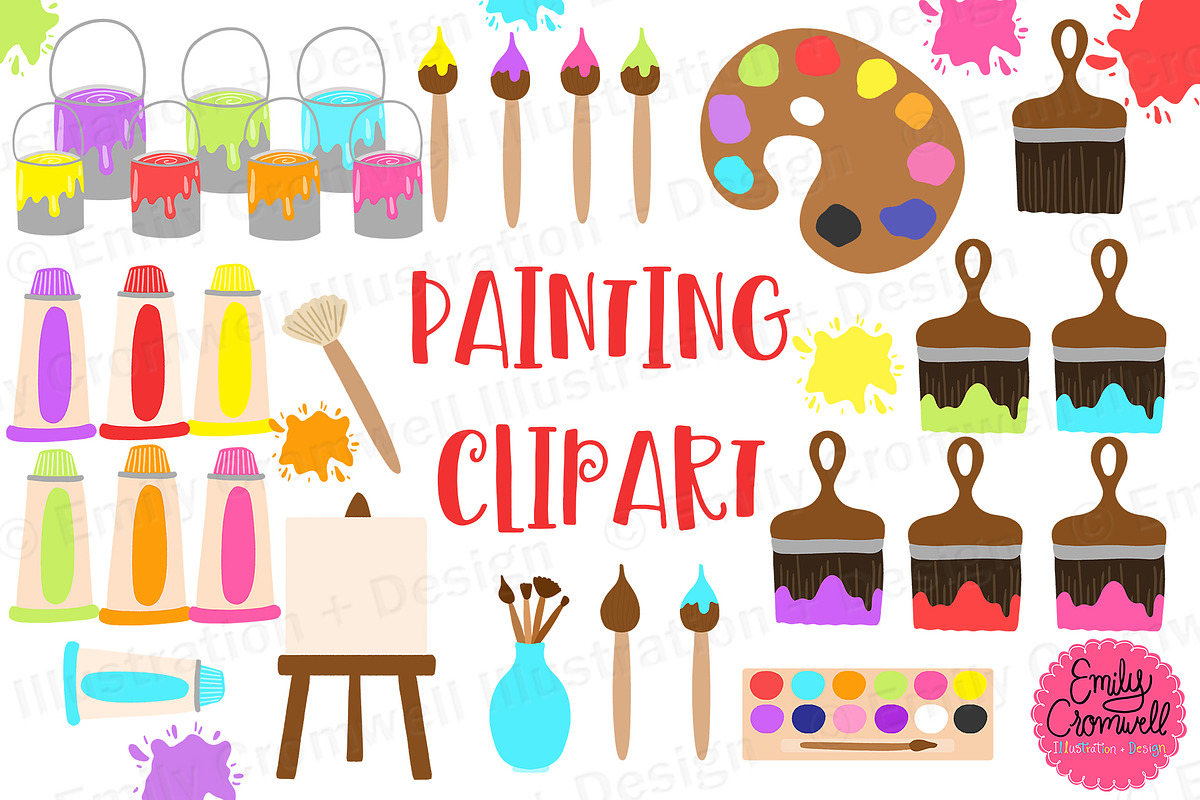 Painting Clipart in Illustrations - product preview 8