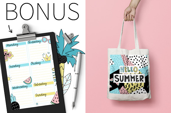 Hello Summer - Doodle Collection in Illustrations - product preview 5