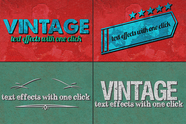 Vintage Text Effects Ver. 1
