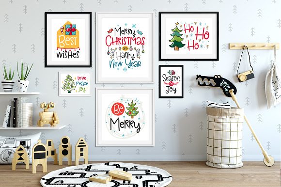 50 Christmas Cards with Quote! in Card Templates - product preview 3