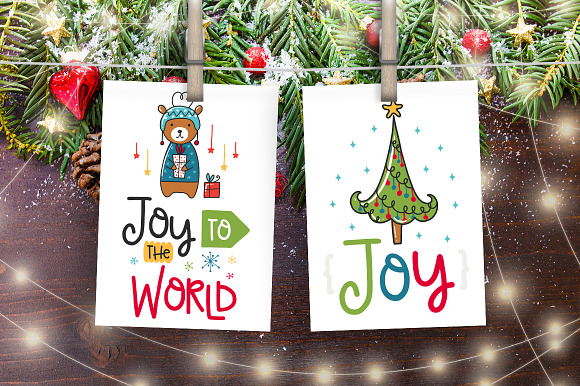50 Christmas Cards with Quote! in Card Templates - product preview 5