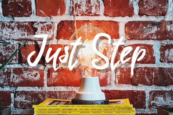 Just Step Typeface - Hand Drawn Font in Script Fonts - product preview 4