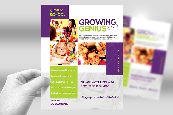 Junior School Promotion Flyers V2 in Flyer Templates - product preview 2