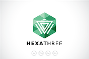 Hexagon Three Logo Template